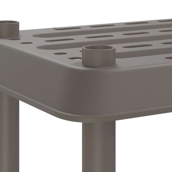 Hyllsystem 3 nivåer 100 x 40 x 96 cm PP Ljusgrå
