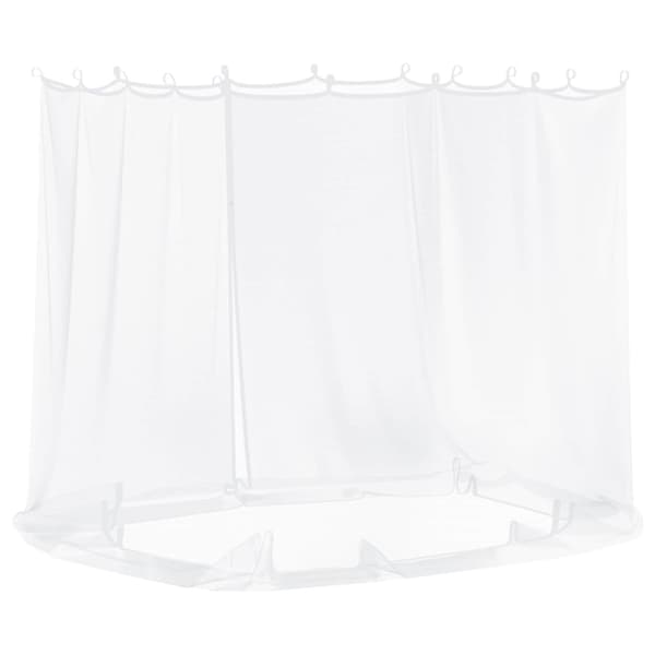 Myggnät för lusthus 220 mesh Vit 2 x 2 x 2 m Polyester