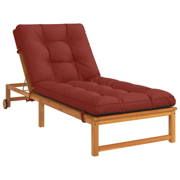Solstol Kudde VIANEN 100% Polyester Röd 200 x 70 x 8 cm