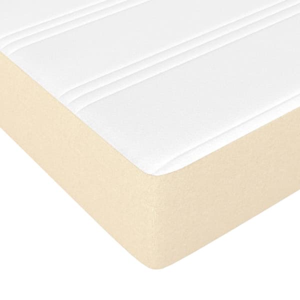 Pocketresårmadrass medium gräddvit 90x190x20 cm tyg