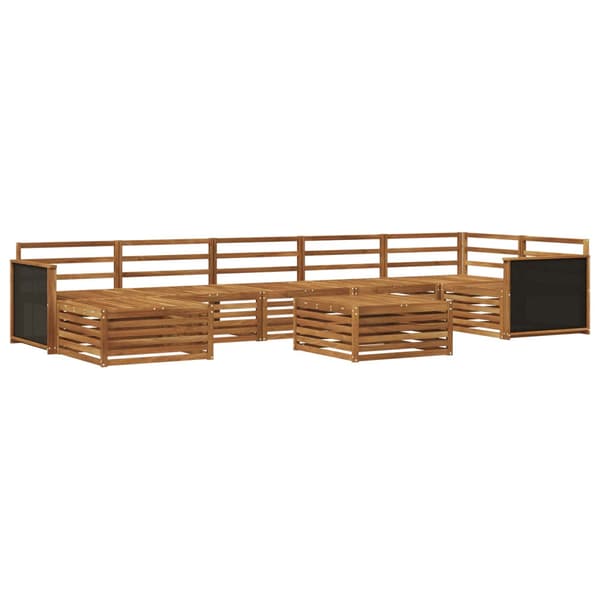 Utomhussoffset 8 pcs Naturlig