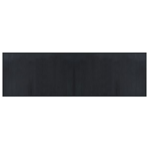 Matta rektangulär svart 60x200 cm bambu