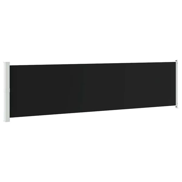 Infällbar sidomarkis 600x160 cm svart