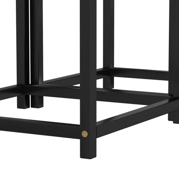 Tebord 2 st MDF svart och gul