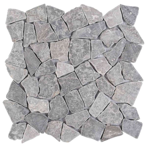 Mosaikplattor Ljusgrå 30 x 30 cm Marmor
