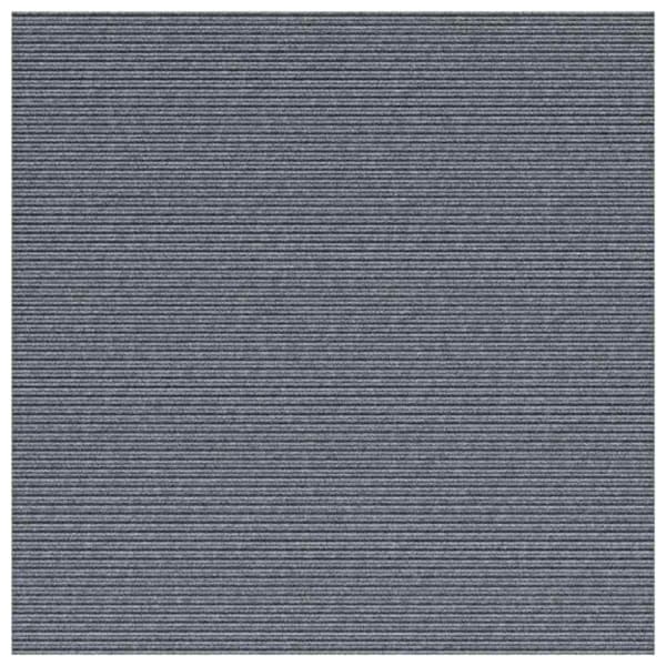 Matta-runner Ljusgrå 100 x 100 cm tyg
