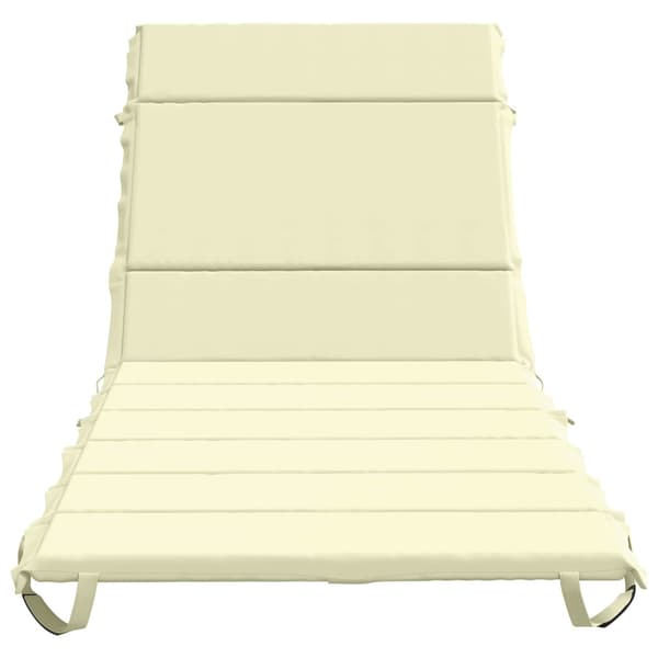 Solstol Kudde GEMERT 100% Polyester Gräddvit 200 x 80 x 3 cm