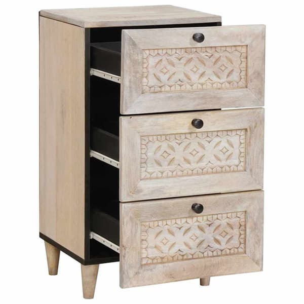 Sideboard med låda Vit 33.5 x 40 x 75 cm