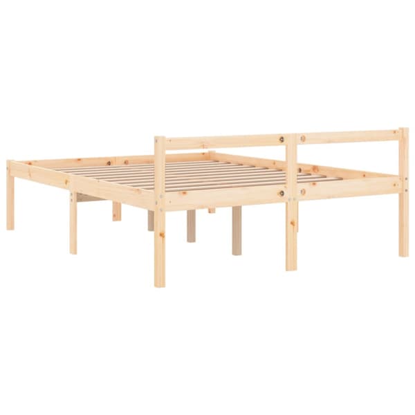 Säng 120x200 cm massiv furu