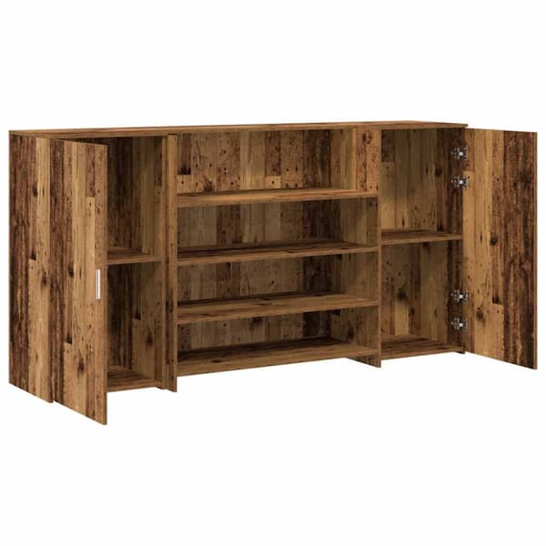 Receptionsdisk grå sonoma 200x50x103,5 cm konstruerat trä