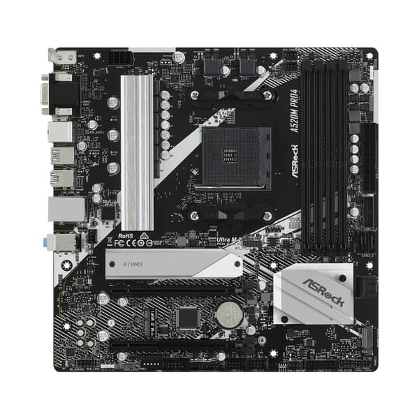 Asrock A520M Pro4 Uttag AM4 micro ATX
