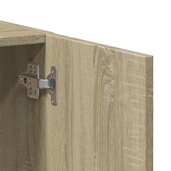 Dokumentskåp sonoma-ek 60x32x77,5 cm konstruerat trä