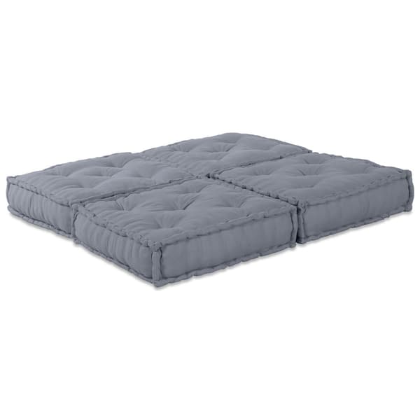 Modulsofa enhet 2 pcs Grå 140 x 70 x 36 cm Tyg