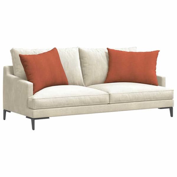Sofakuddar 2 pcs Röd orange 70 x 50 cm Kordread tyg