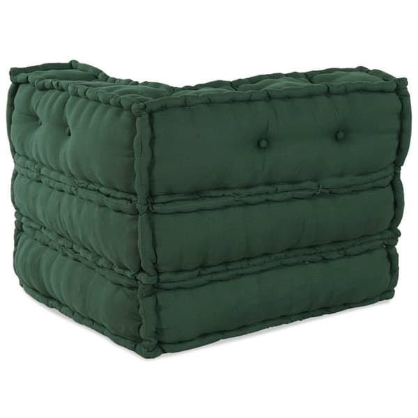 Modulär soffa grön 70x70x54 tyg
