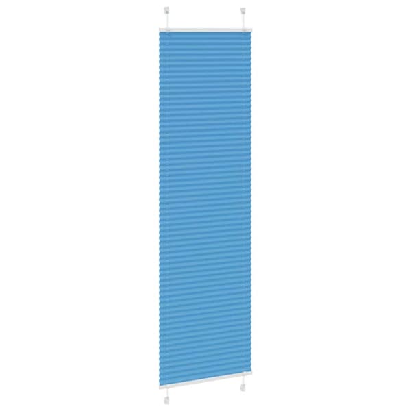 Plisserad persienn blå 55x200cm tyg bredd 54,4cm polyester