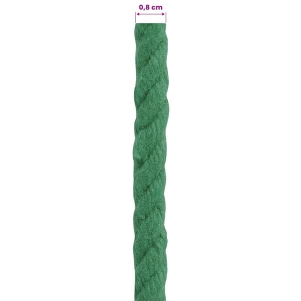 Rep Grön 0,8 x 0,8 x 2500 cm Bomull