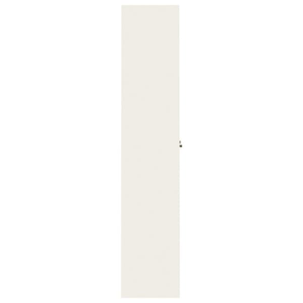 Dokumentskåp vit 105x40x180 cm stål