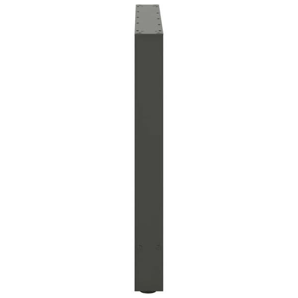 Matbordsben antracit 2 st 80x(72-73) cm stål