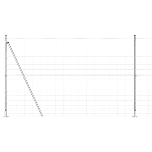 Stängselstolpe Galvaniserad 25 x 1,5 m Stål