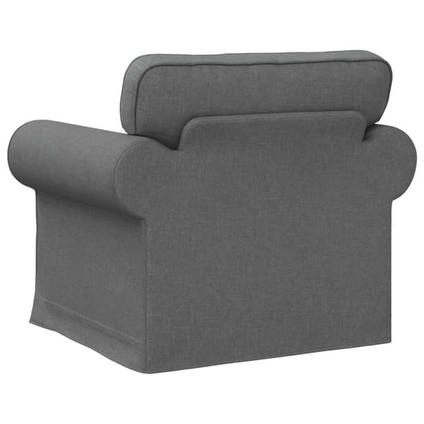 Soffa Mörkgrå 95 x 82 x 80 cm tyg