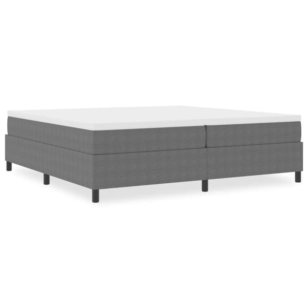 Plattform sängram Ljusgrå 200 x 200 cm Kordread tyg