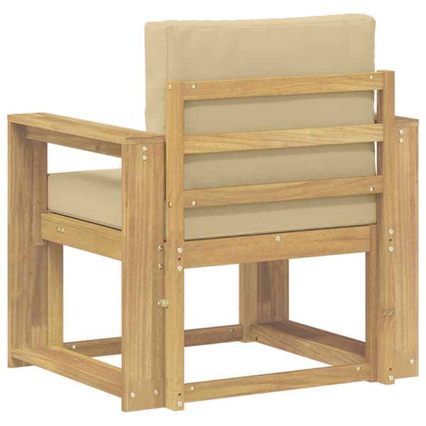 2 Stycke Utomhussoffset Polyester Vit och beige