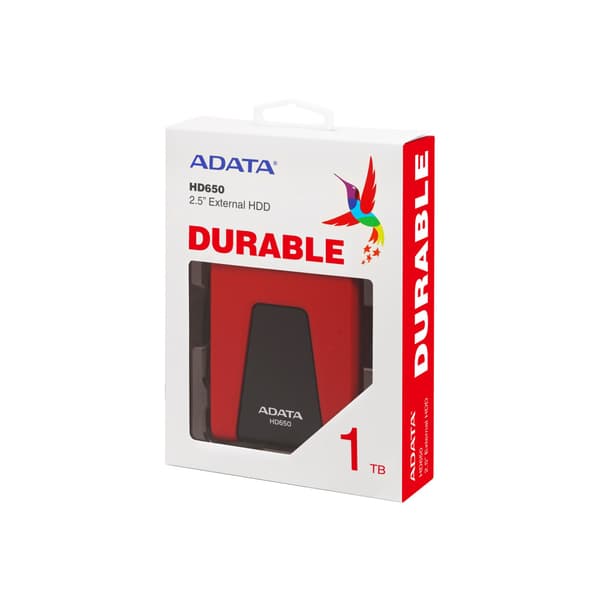 ADATA DashDrive Durable HD650 - hårddisk - 1 TB - USB 3.1