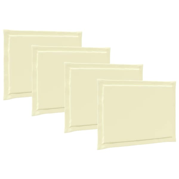 Sittkuddar 4 pcs Gräddvit 47 x 36 x 2 cm Polyester