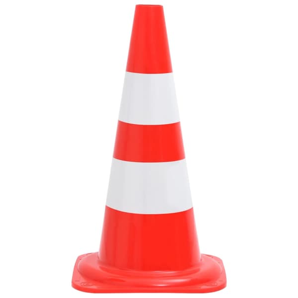 Trafikkoner 20 st röd och vit 50 cm