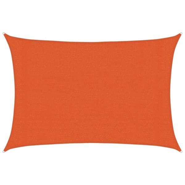 Solsegel 160 g/m² rektangulär orange 3x4,5 m HDPE