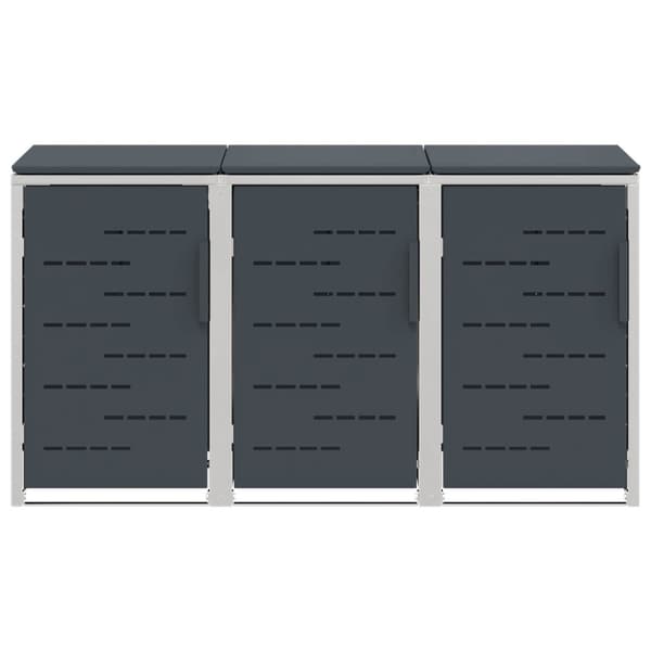 Sopcontainerförvar Antracit 207 x 77,5 x 112,5 cm