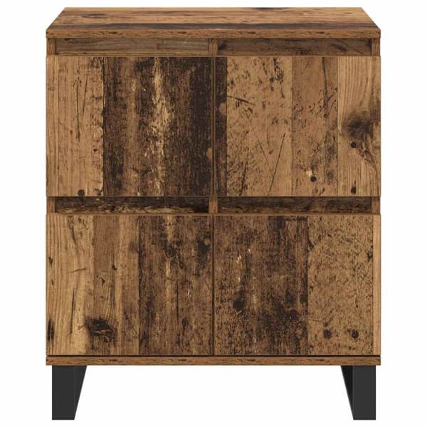 Sideboard 3 pcs Gammalt trä 60 x 35 x 70 cm