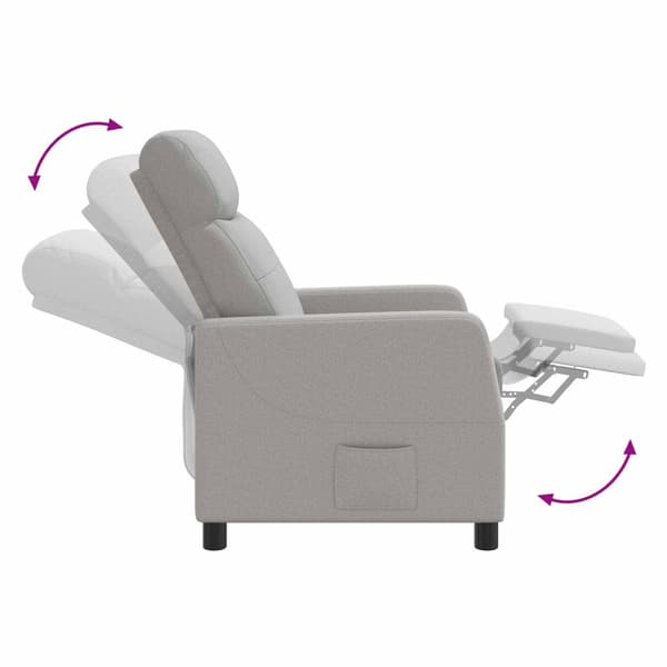 Recliner Moln Grå Tyg