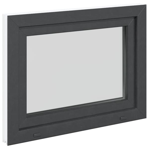 Tilt & Turn Källarfönster RISOR 80 x 60 cm PVC och glas
