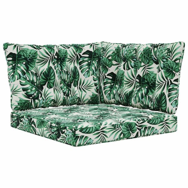 Utomhus Soffa Kudde 3 pcs Bladmönster Polyester