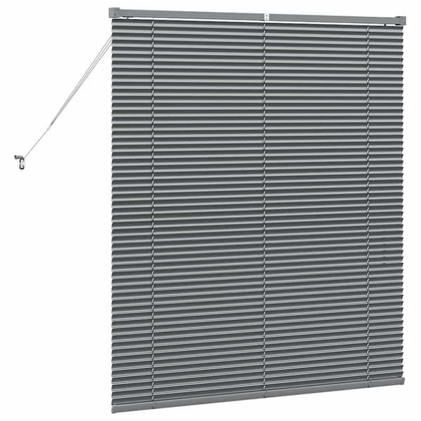 Persienner Mörkgrå 130 x 120 cm Aluminium