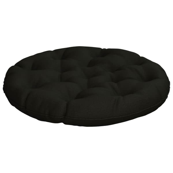 Hängstolskudde VIANEN 100% Polyester Svart Ø 80 x 12 cm