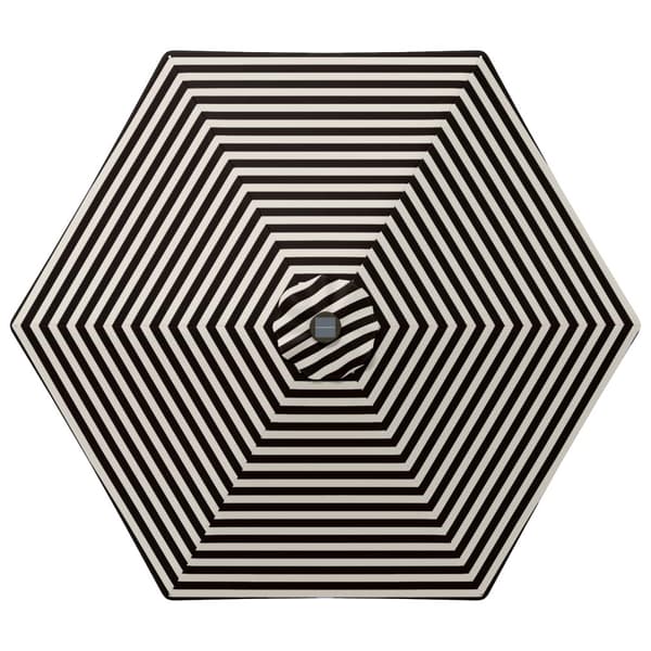 Trädgårdsparasol med LED Lampor 270 x 270 cm Polyester