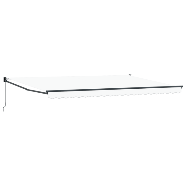 Markis Vit 500 × 300 cm Polyester och metall