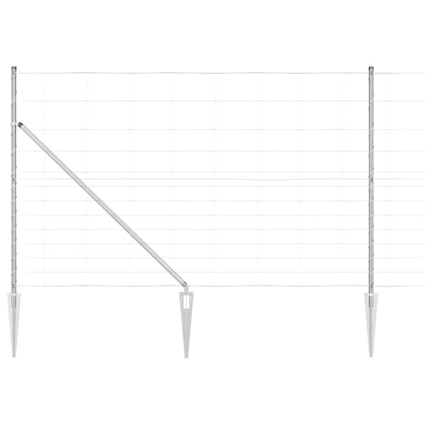 Stängselstolpe Galvaniserad 50 x 1,5 m Stål