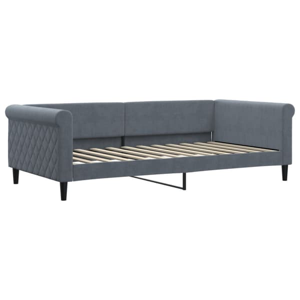 Dagbädd mörkgrå 100x200 cm sammet
