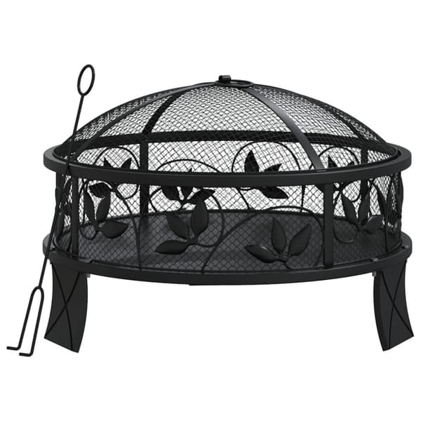Eldstad med eldgaffel 50 cm XXL stål