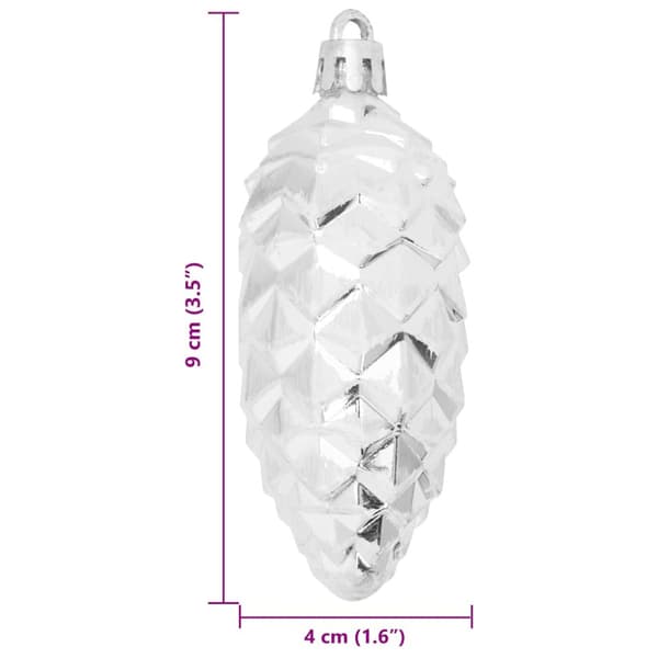 Julgran Kottboll 40 pcs Silver Plast