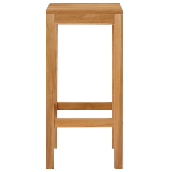 Barpall 4 pcs Brun Massivt teakträ