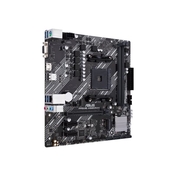 ASUS PRIME A520M-K - moderkort - micro ATX - Socket AM4 - AMD A520