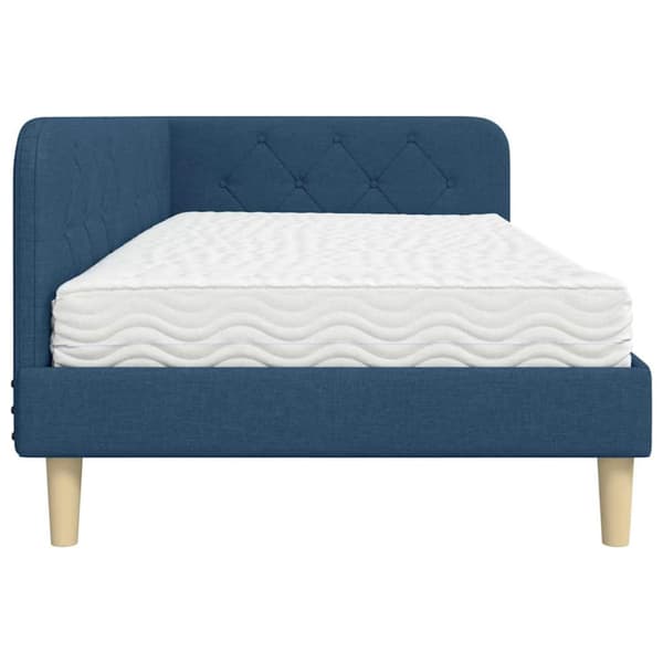 Hörn Sängram Blå 90 x 200 cm tyg