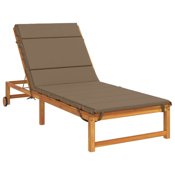 Solstol Kudde GEMERT 100% Polyester Taupe 200 x 80 x 3 cm