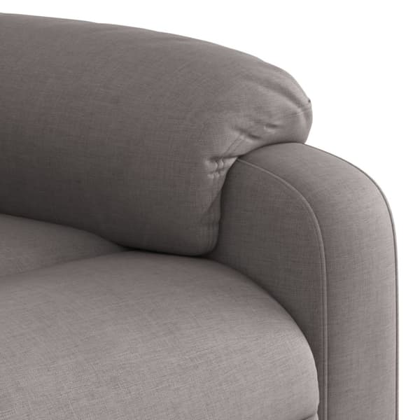 Elektrisk massagefåtölj taupe tyg