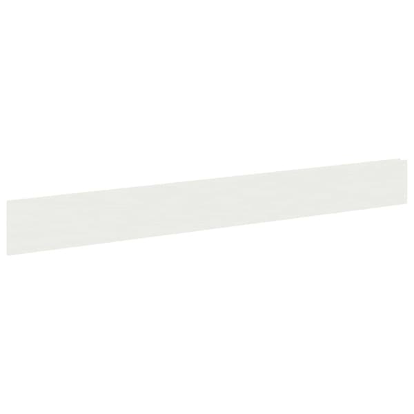 Kant för gräsmatta 10 pcs 100 x 12 cm Stål Vit